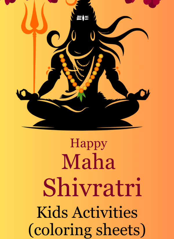 Shivratri kids activity pages